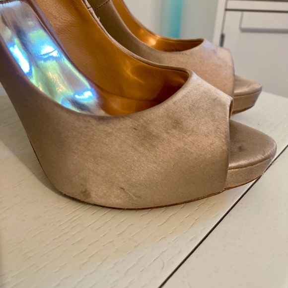 Badgley Mischka jewel back rhinestone heels - Picture 8 of 10